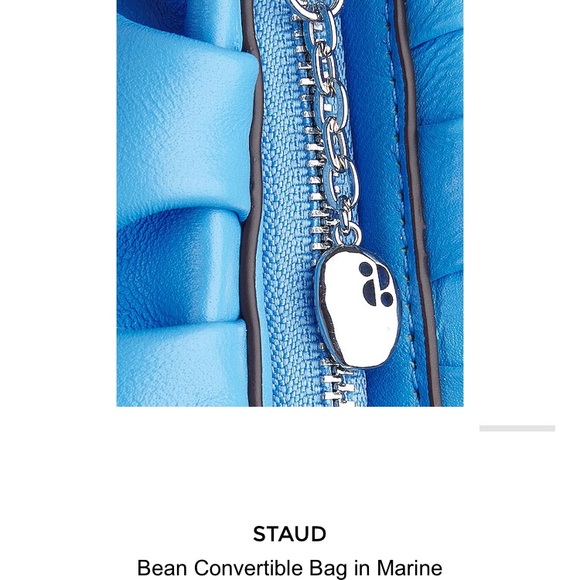 NWT Staud Bean Convertible bag marine blue $198 - Picture 8 of 12